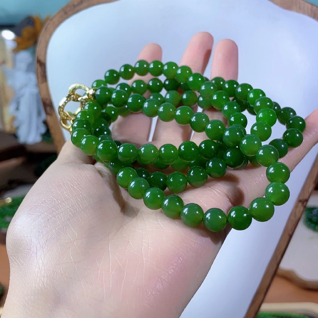 A***r和田玉未镶嵌颈饰8