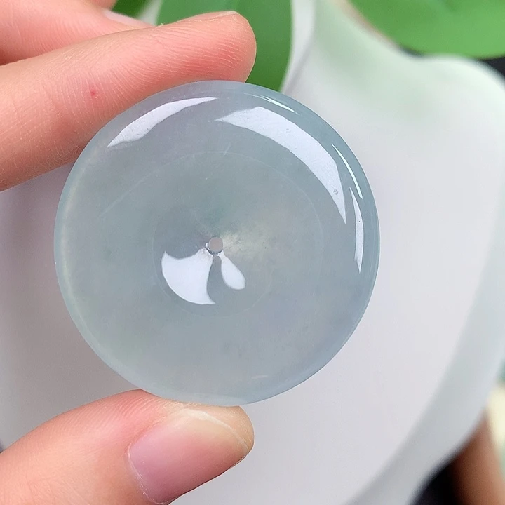 颈饰未镶嵌翡翠平安扣 35.6-5.6mm