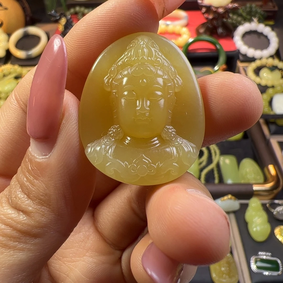 和田玉未镶嵌颈饰