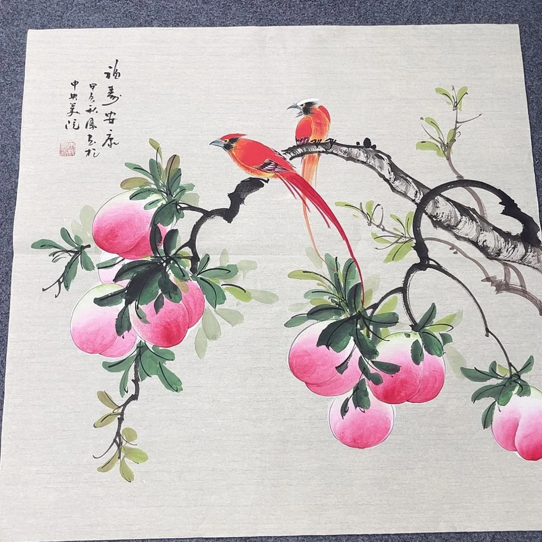 国画宣纸国画纯手绘作品