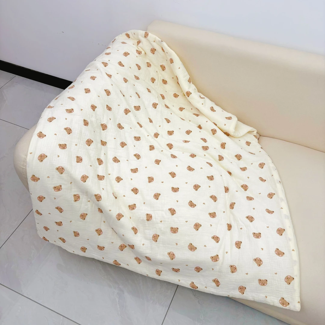 【京かわ会社】纱布童被100*130熊