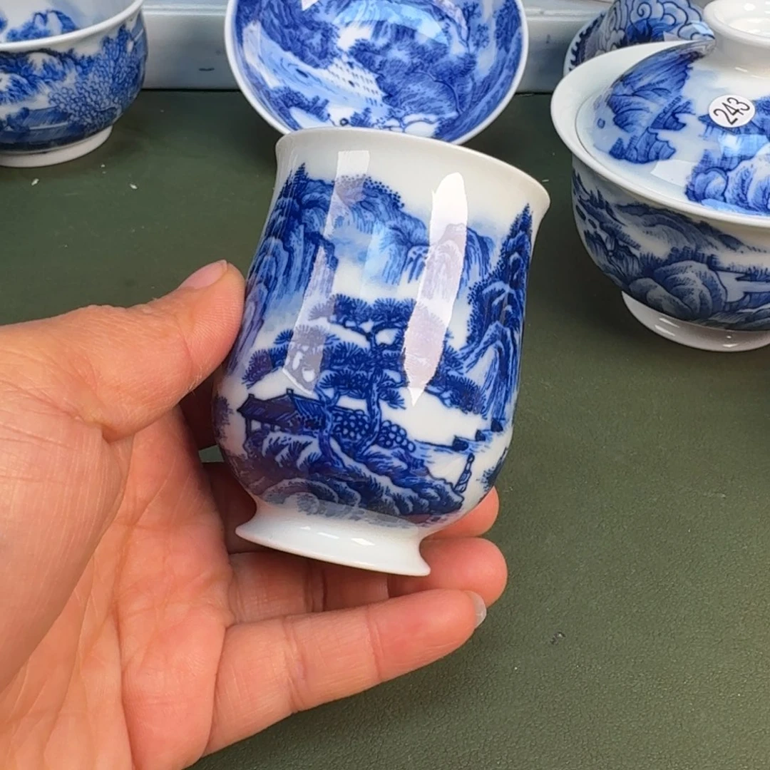 瓷景德镇纯手绘茶具圆圆201