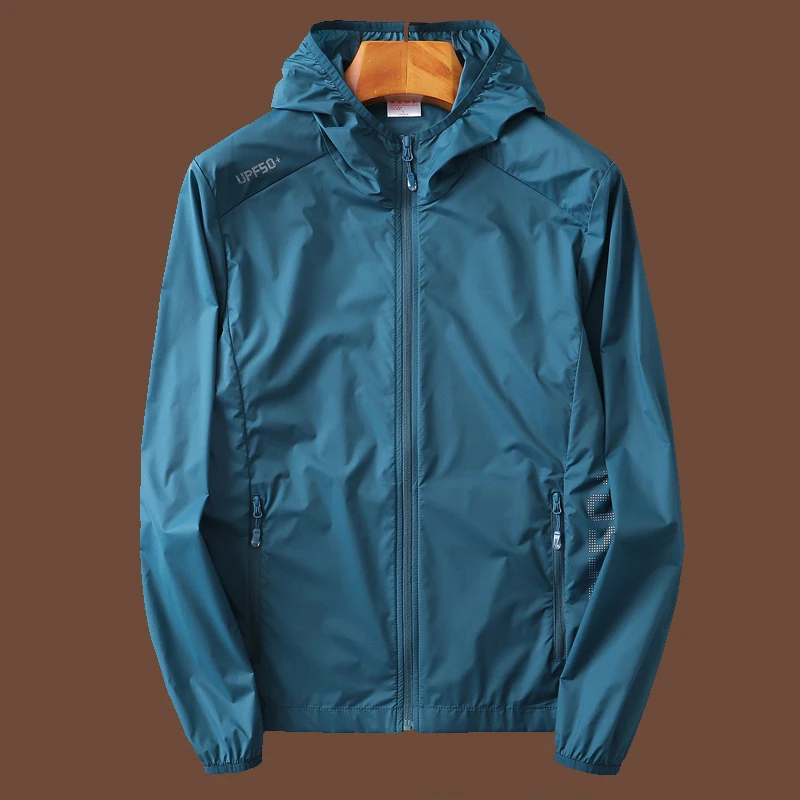 夏季轻薄透气遮阳外套防紫外线情侣防晒衣风感波粒冰丝连帽皮肤衣