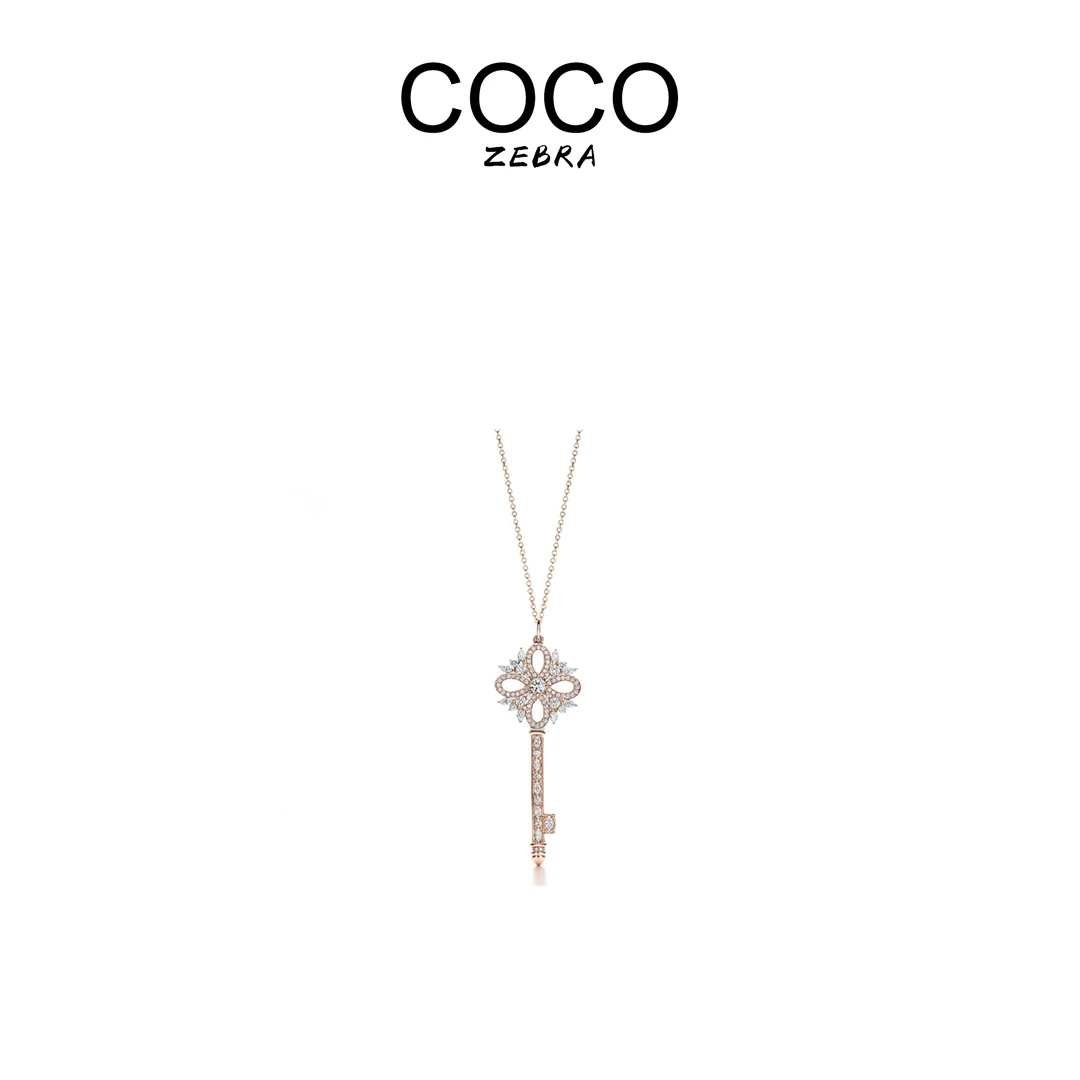 铜合金项链 COCO 【Keys系列】 镀K金中号钥匙轻奢女士项链