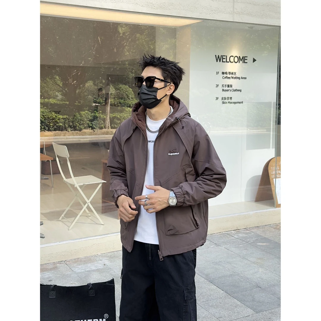 【立体剪裁！万针刺绣！解构设计二棉外套！秋冬潮流情侣款6602】