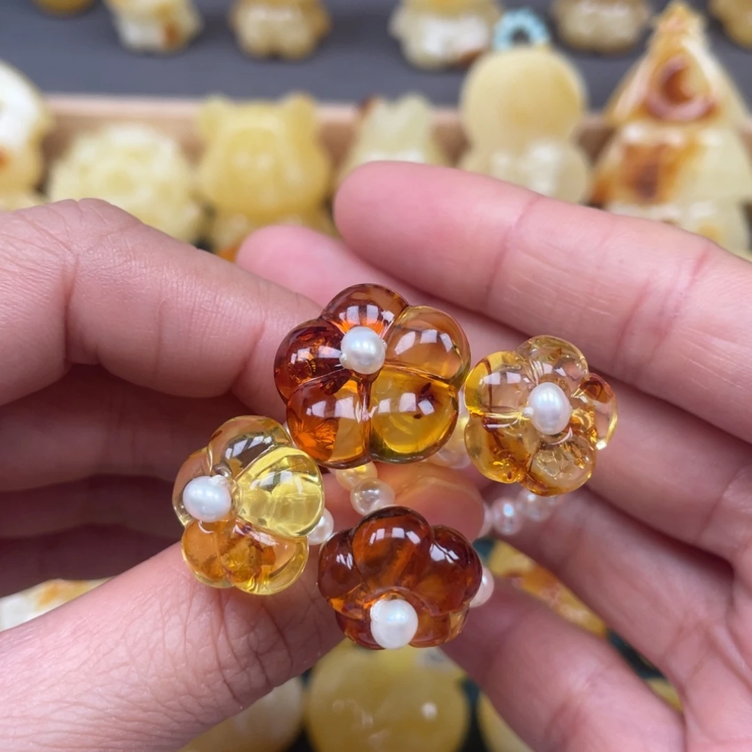 未镶嵌琥珀裸石?*果蜜蜡