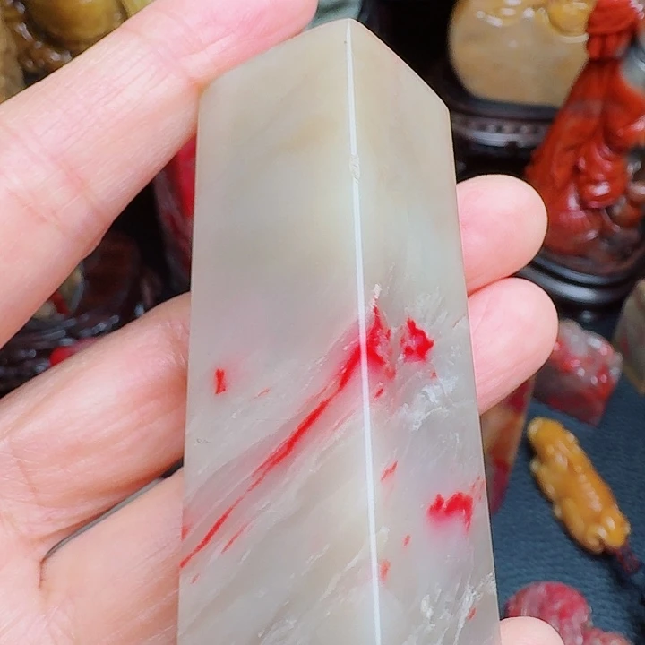 昌化石昌化鸡血精品印章