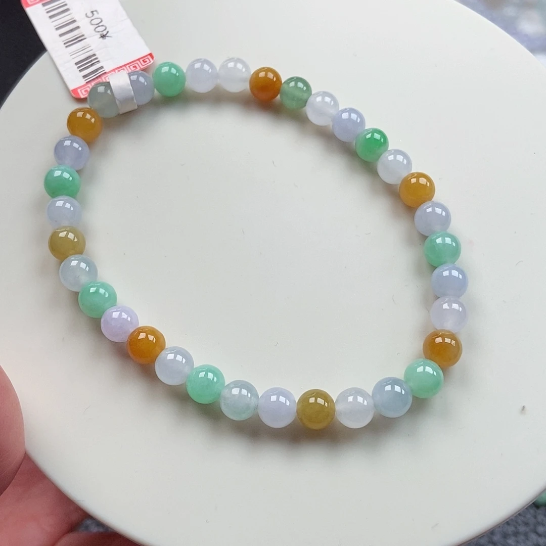 翡翠未镶嵌手链卡5.5