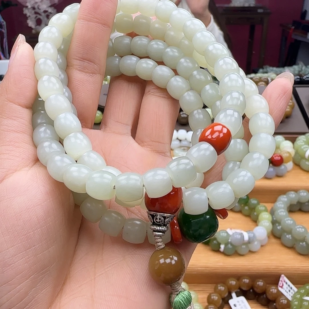 和田玉未镶嵌手链