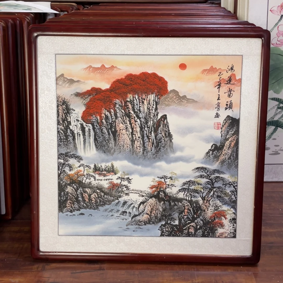 国画带框尺寸63*63厘米
