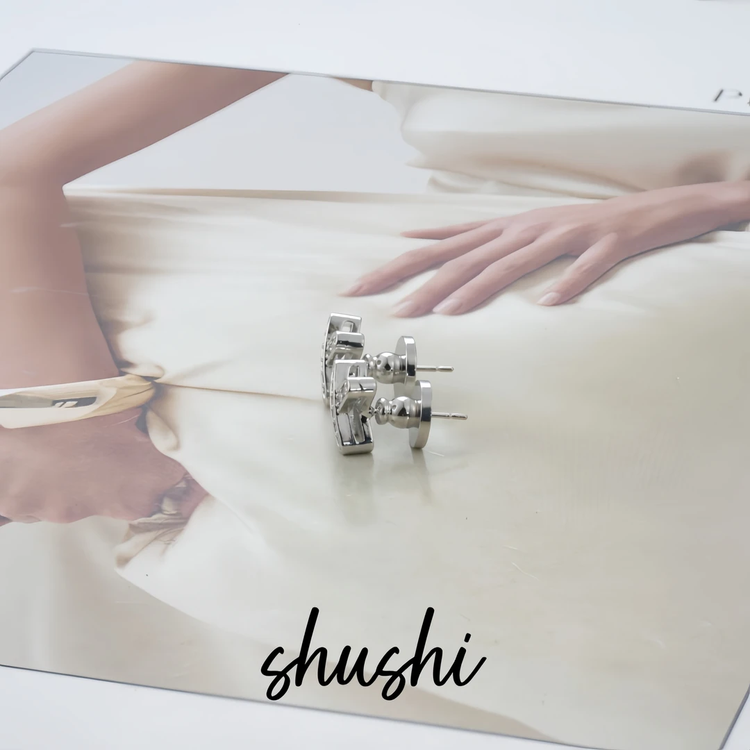 铜合金锆石耳饰 时尚经典轻奢气质百搭耳环8703