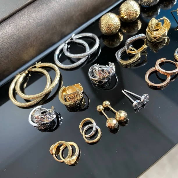 新品/双12/18k耳钉 /耳圈/耳骨/耳饰