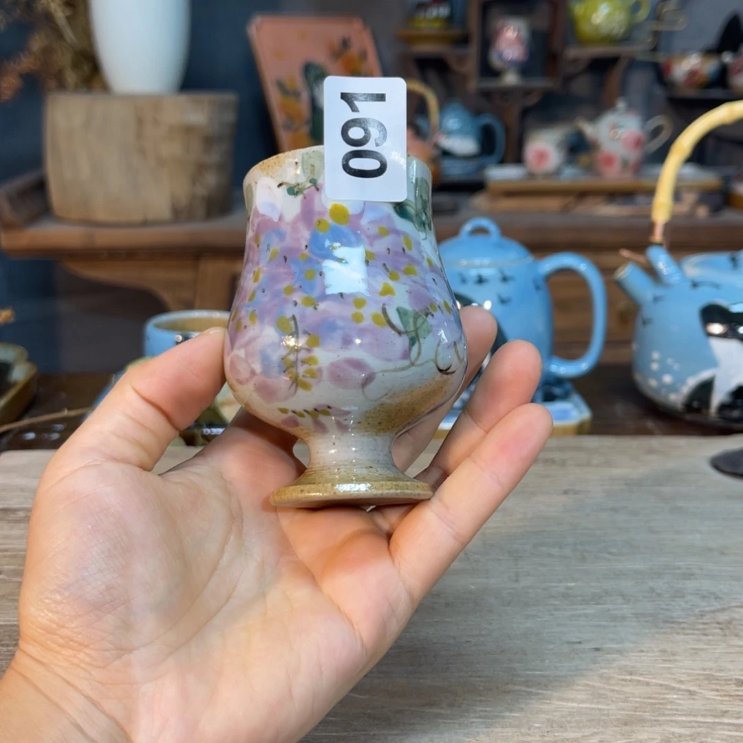 壶素浅陶瓷手工手绘