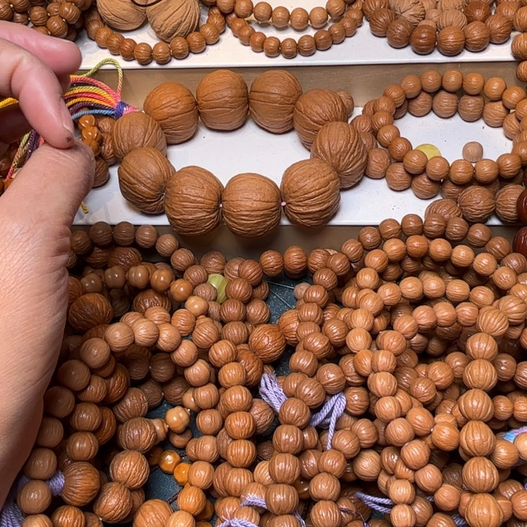 ****膜吊坠猴头核桃凤羽15尺寸27颗一颗三通