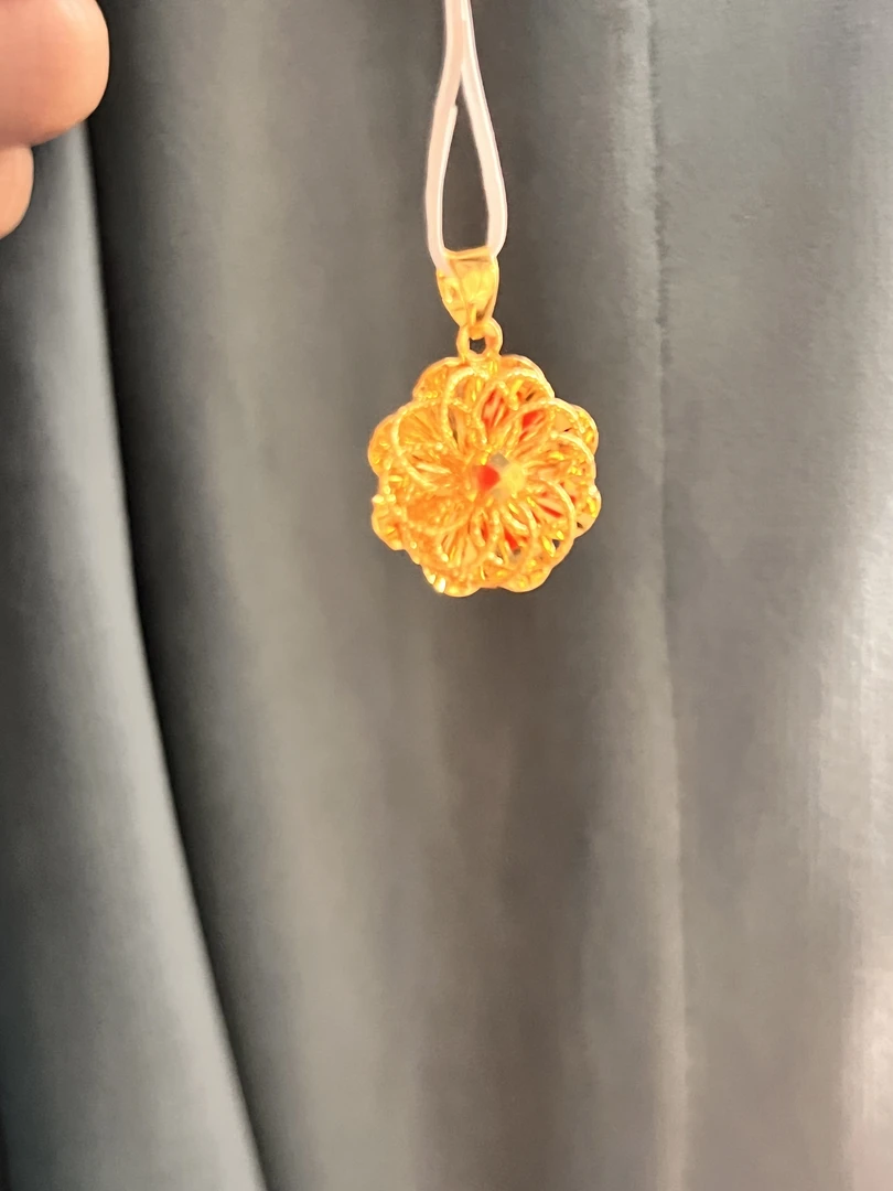 足金999金色手工首饰金太阳