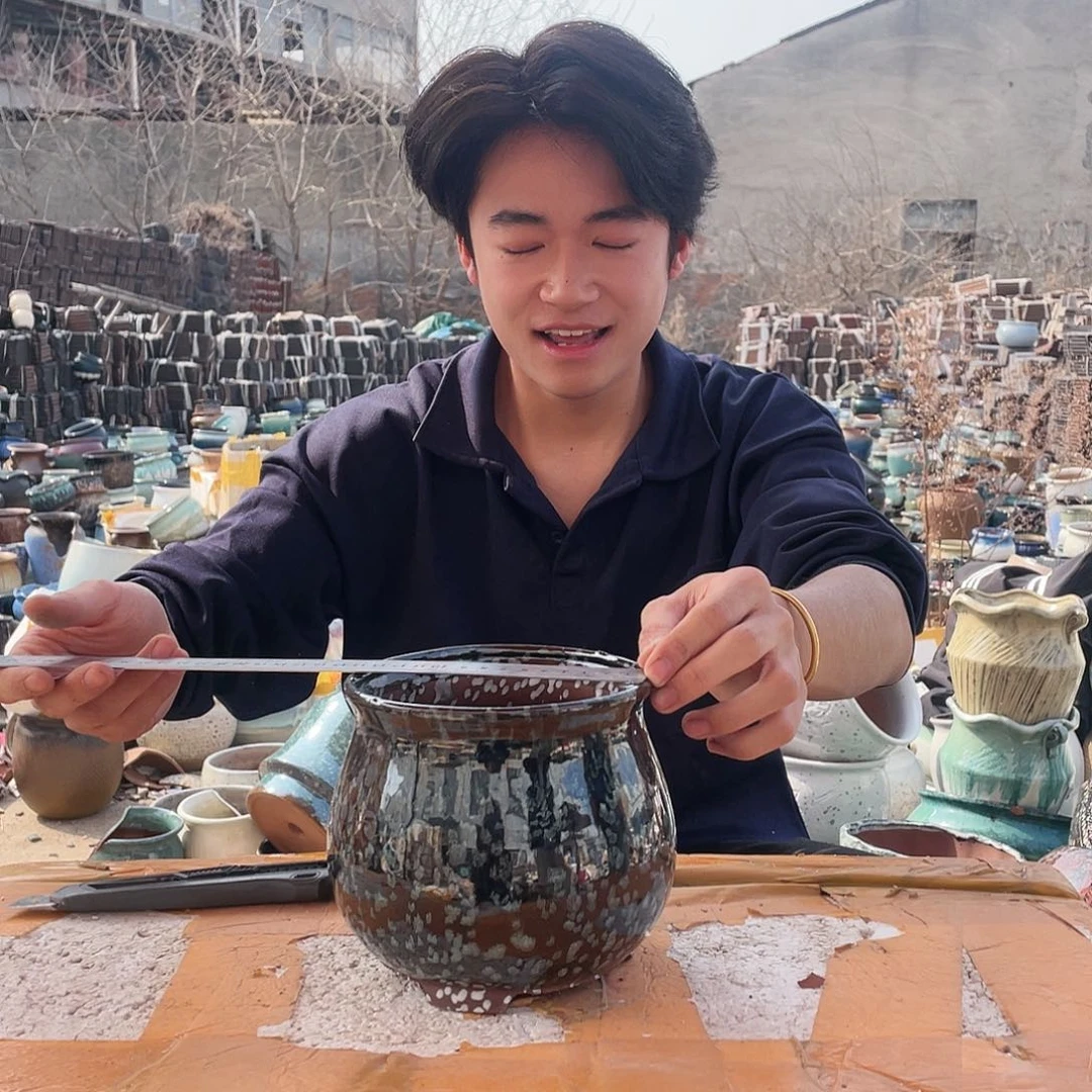 红陶宜兴紫砂花盆