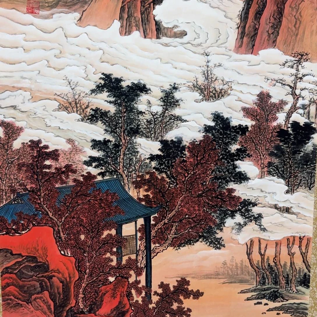 国画QA原创山水作品！带证书！限购一单