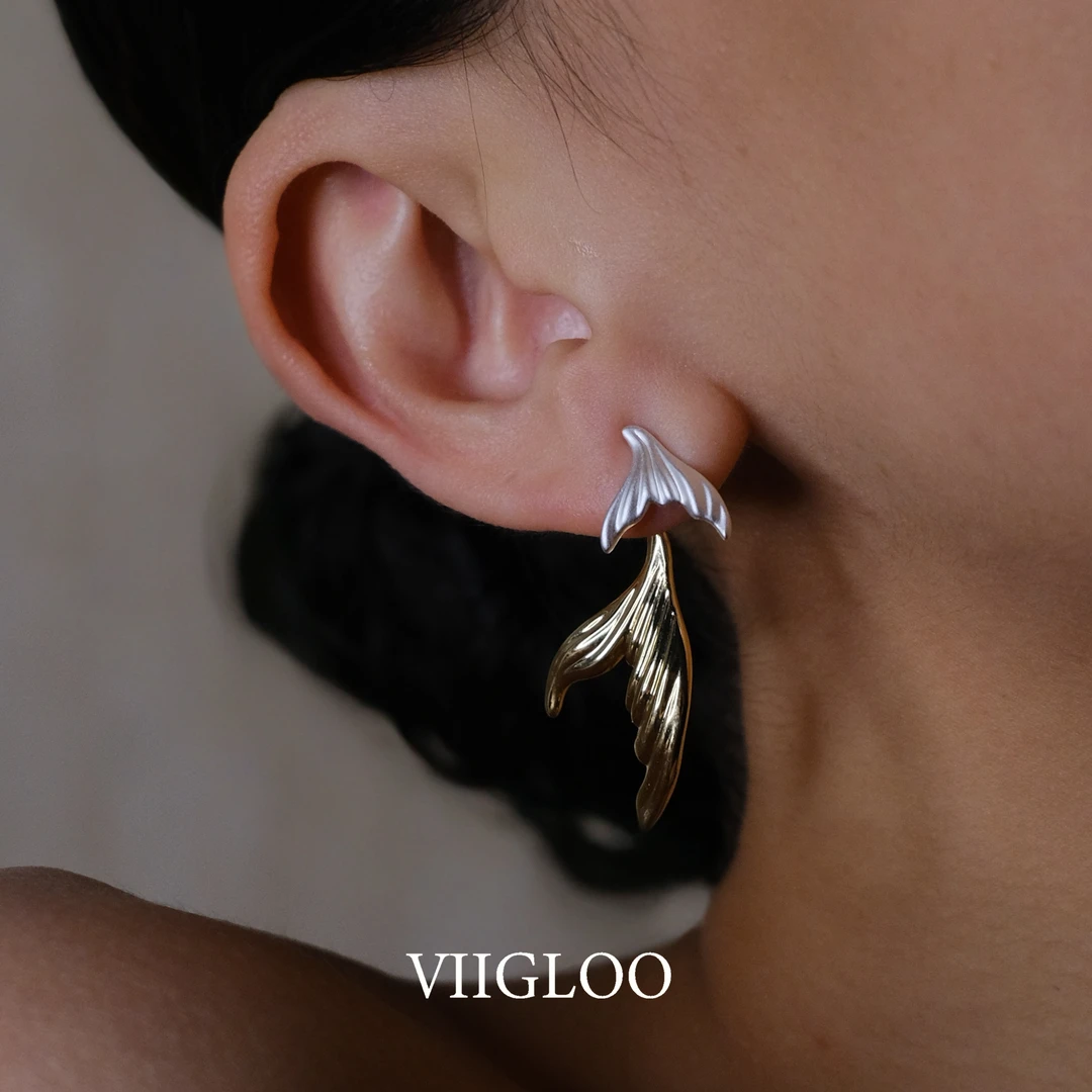 ⅦGLOO｜人鱼之翼-轻奢耳环时尚鱼尾气质浪漫耳饰