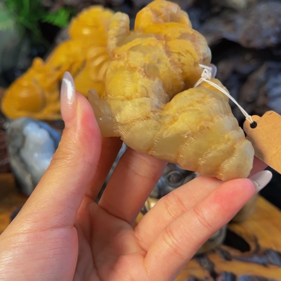 石材生姜手把件工艺品