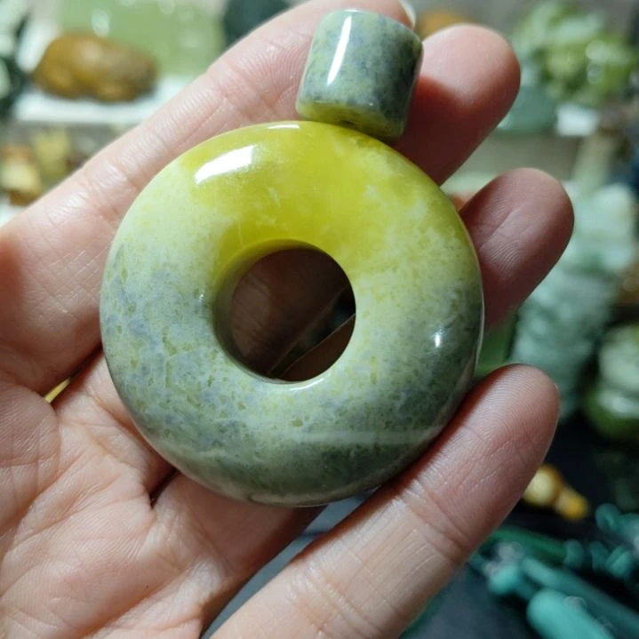 岫玉平安扣未镶嵌