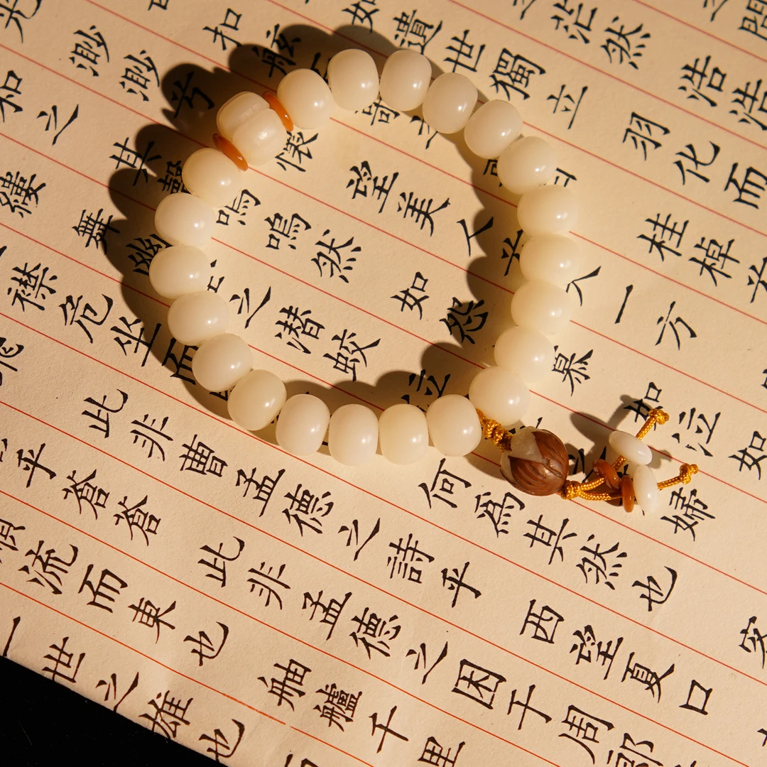福瓜白玉菩提串男女款