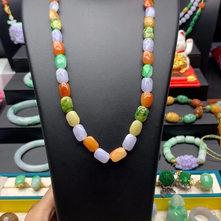 颈饰未镶嵌翡翠翡翠项链