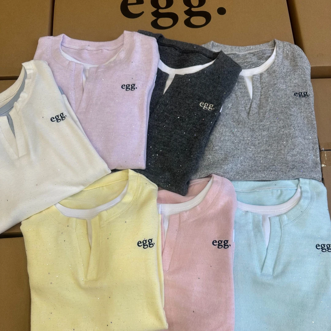 egg.韩国东大们简约百搭长袖T恤Y-8151