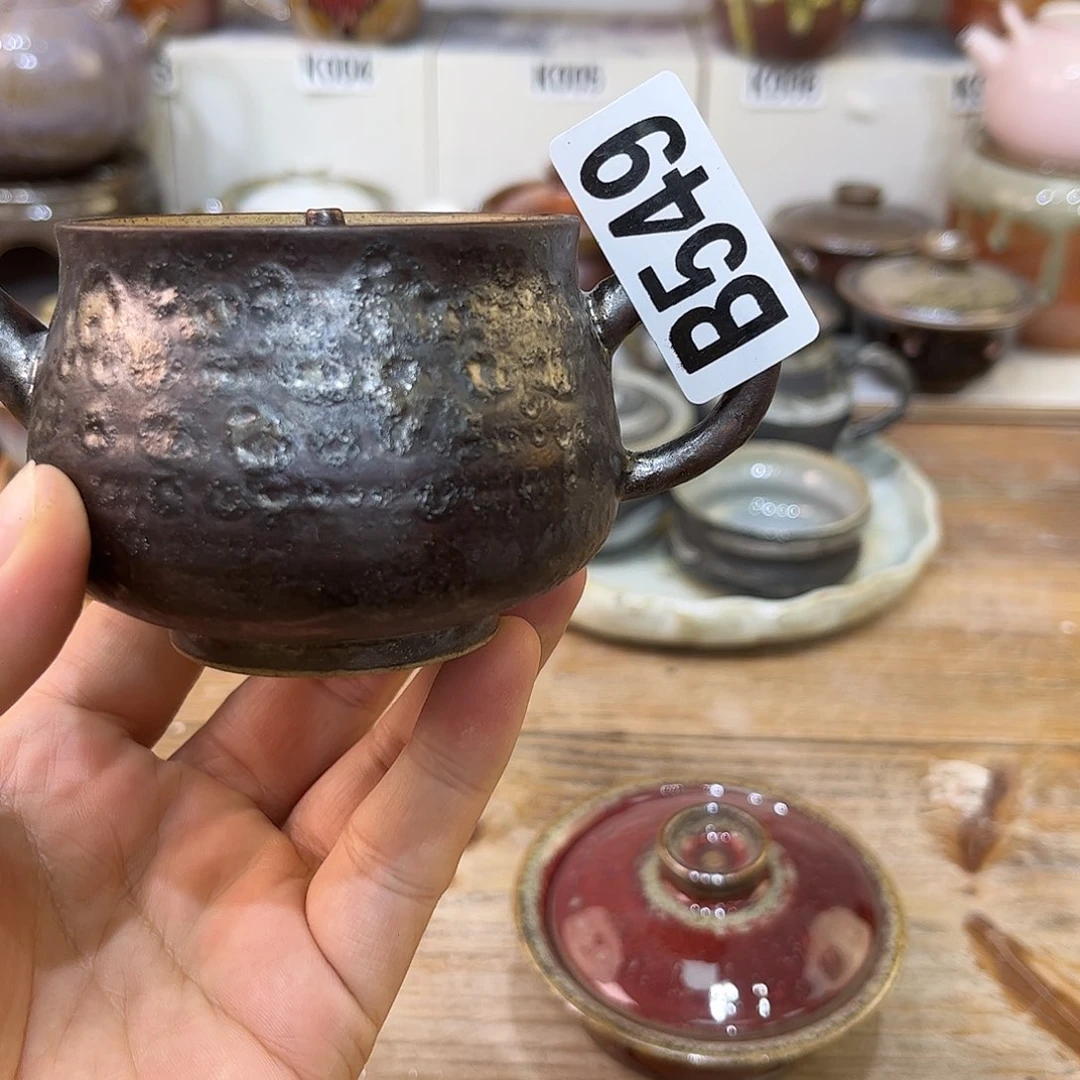 白泥茶杯秦*陶瓷艺术