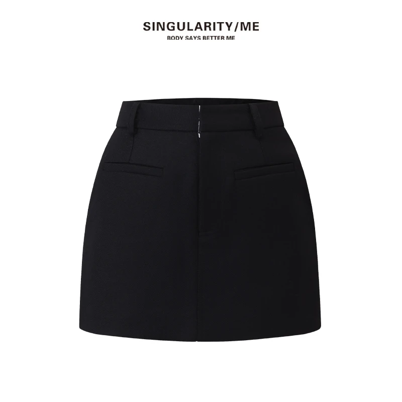 Singularity Me 6692 通勤气质干练智性A字版西装短裙