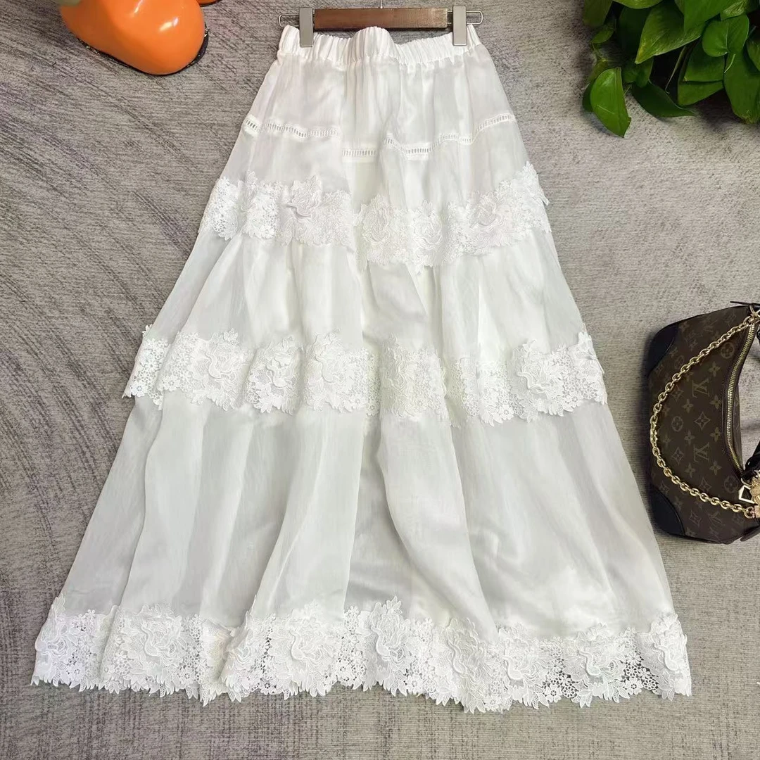 2025V v工作室新款 夏季新款高定半裙显瘦高腰时尚百搭—6821