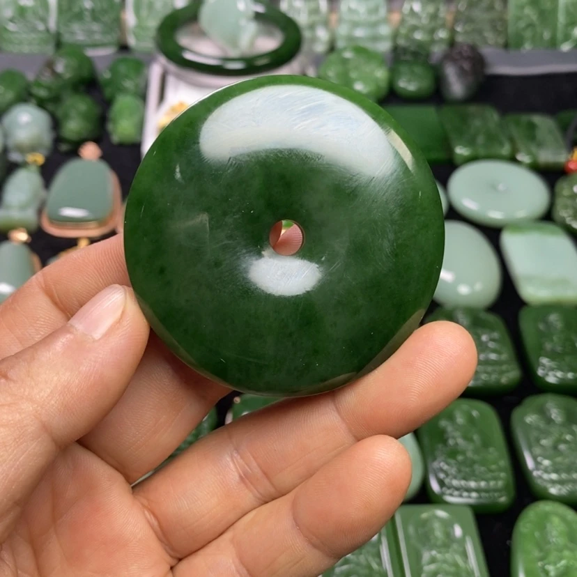 【闪购商品】和田玉（碧玉）吊坠未镶嵌小*诗