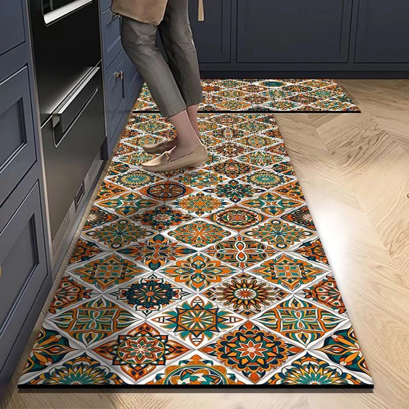 吸水垫子厨房防油垫硅藻泥地垫防水防油防污长条地垫易打理耐脏