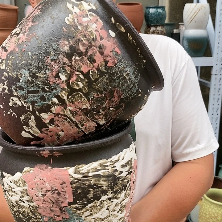 紫砂花盆口20高20福利