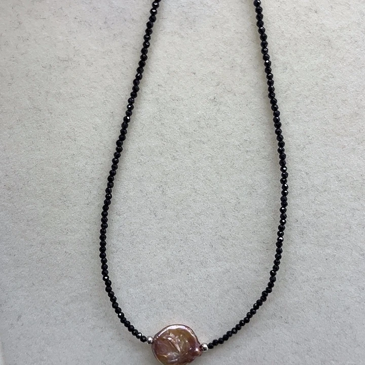 合金淡水珍珠颈饰