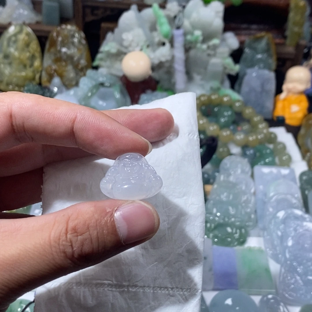 翡翠未镶嵌吊坠(不含链)佛公