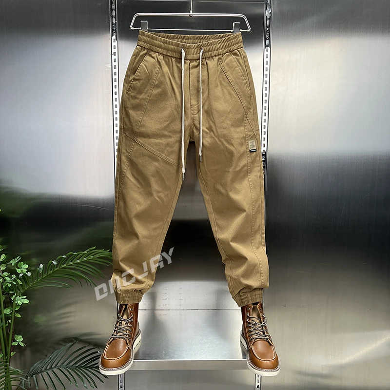 無地亭男装秋冬新款潮流时尚立体剪裁舒适耐磨百搭宽松休闲裤男士