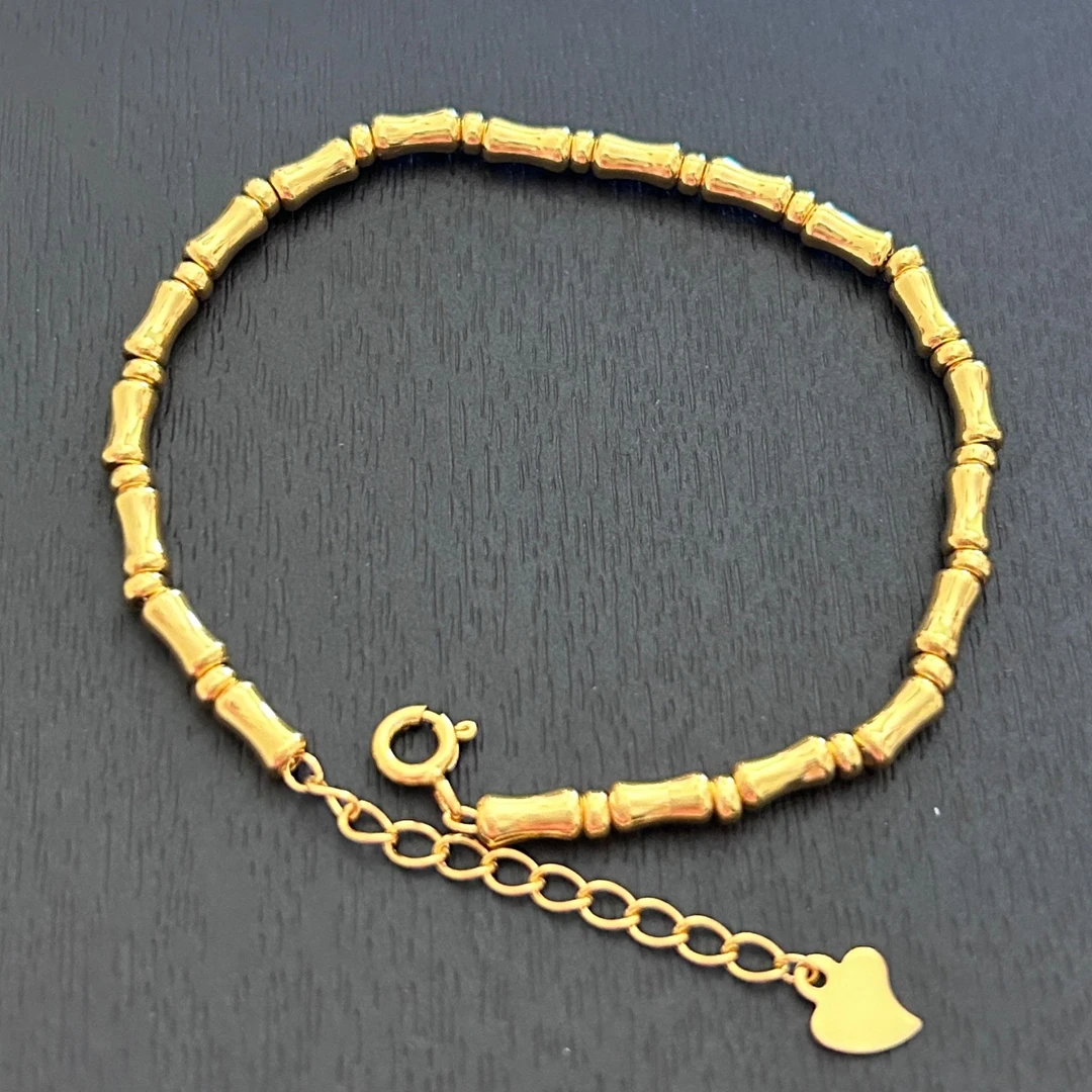 925银手链 【MZ】925银节节高 竹节手链SL350