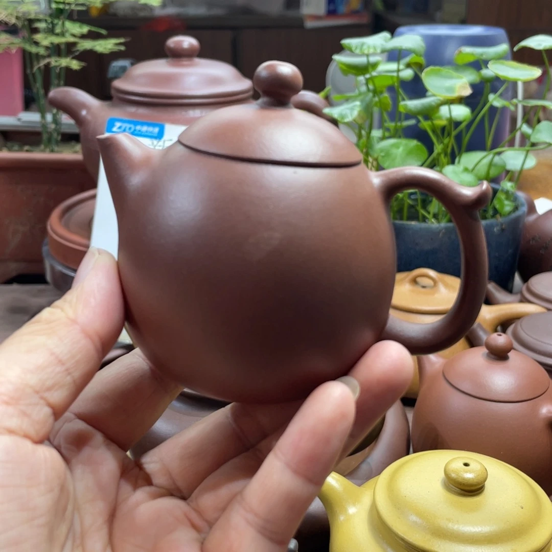 紫砂茶壶底槽清龙蛋150毫升