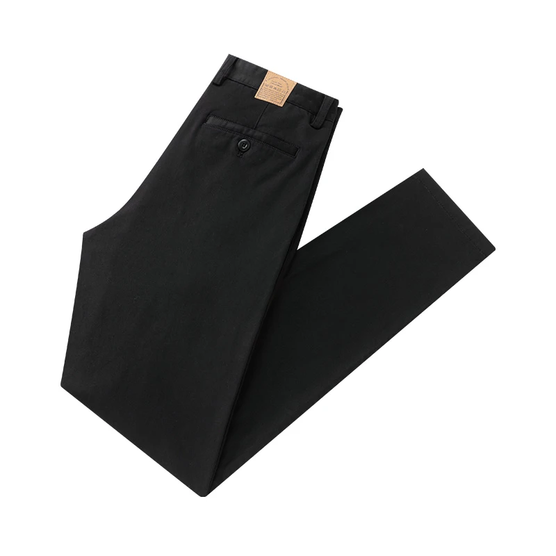 2025秋冬修身直筒休闲裤男简约高端轻奢基础款弹力直角透气长裤