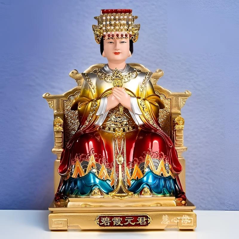 碧霞元君泰山奶奶像体树脂泰山财神爷娘娘泰山老母神像摆件家用