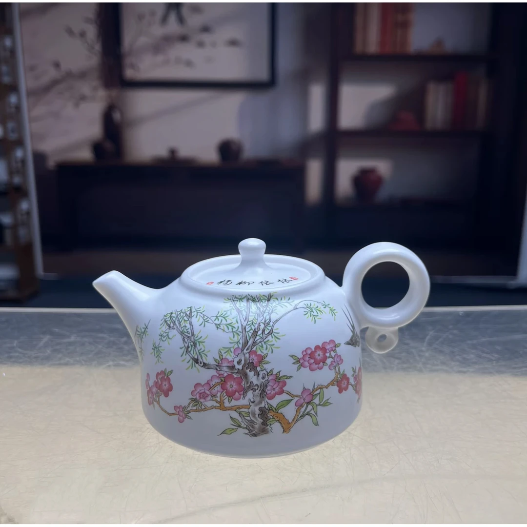 汝窑陶瓷中式复古家用泡茶壶女士泡茶壶@1083