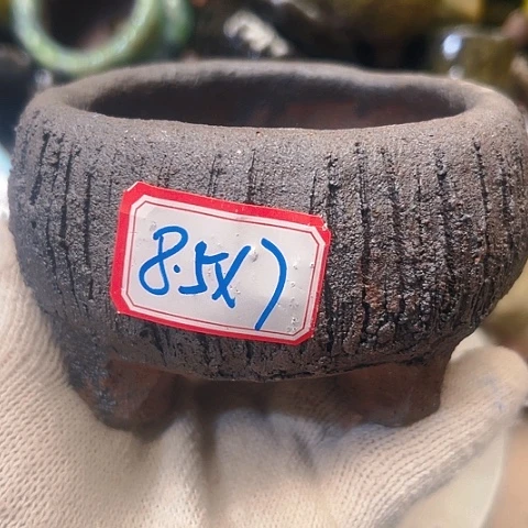 粗陶花盆手工花盆