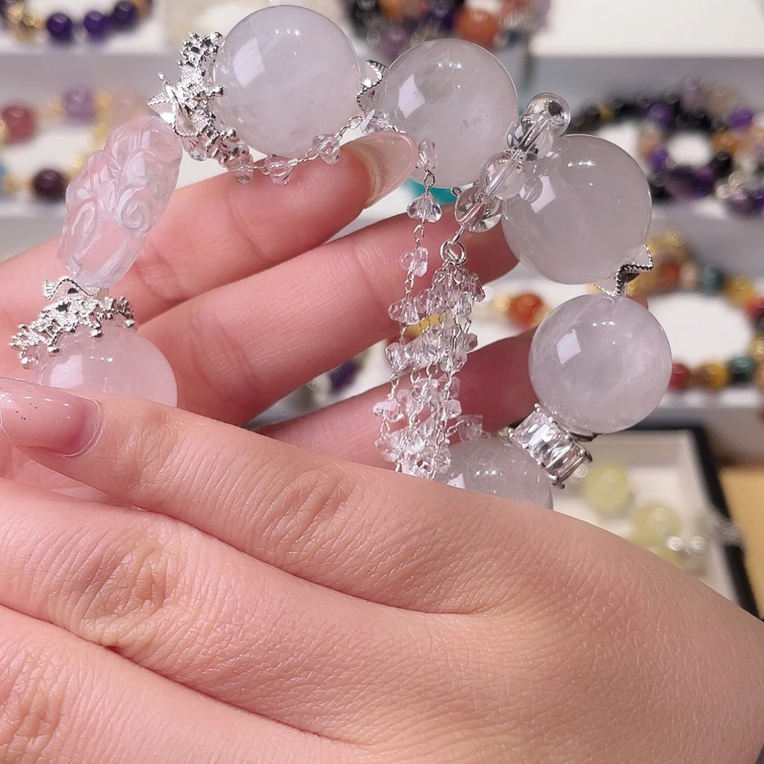 水晶手链合金小*?尺寸