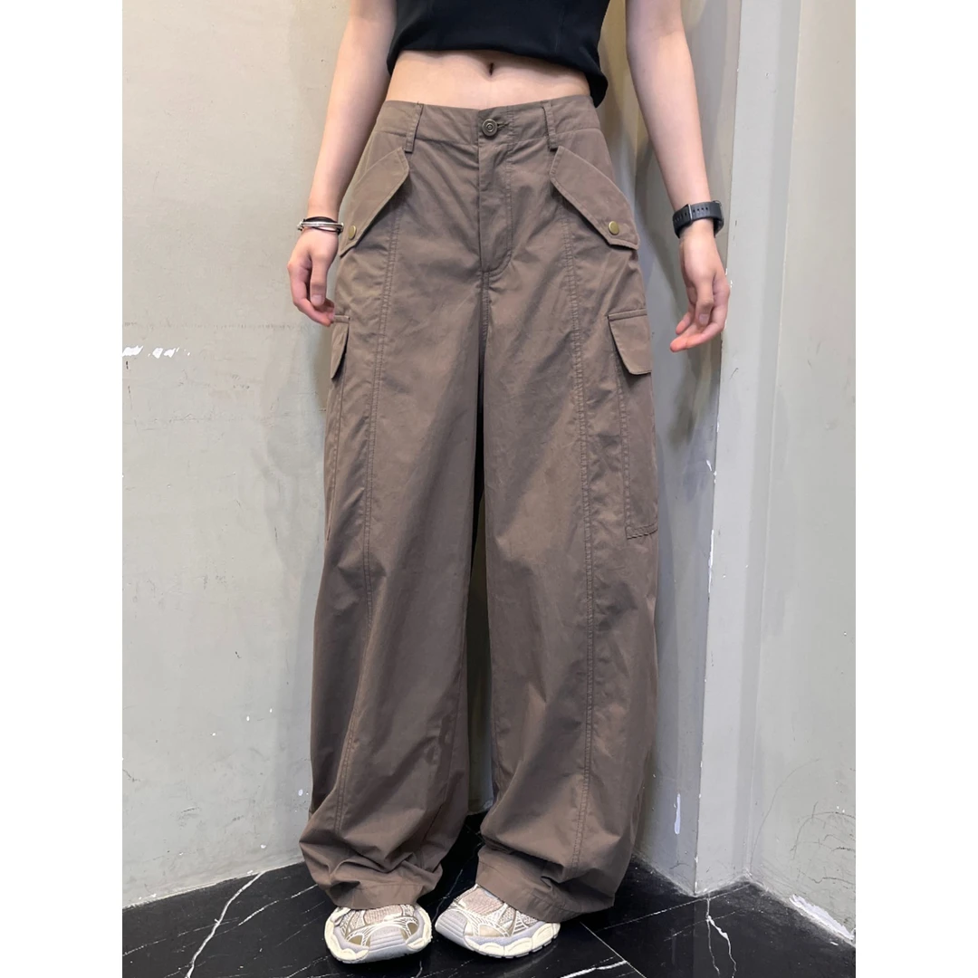 范范与凡凡【顽皮工装】美式复古廓形工装宽松休闲裤显瘦街头拖地裤