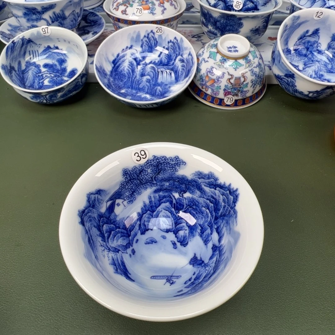 景德镇纯手工纯手绘茶具木木39