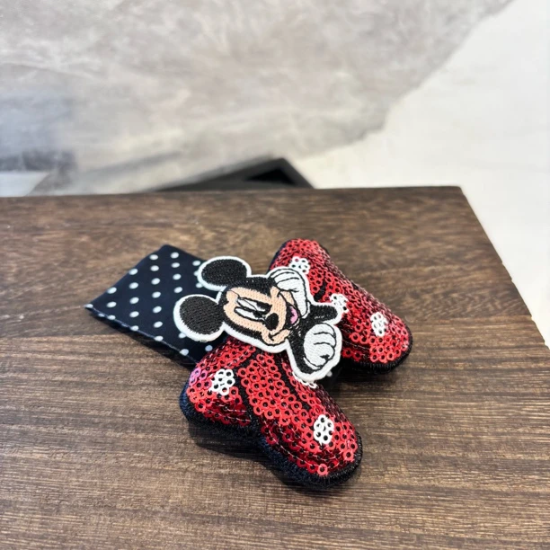 米奇红蝴蝶结发夹FJ1480（一个）