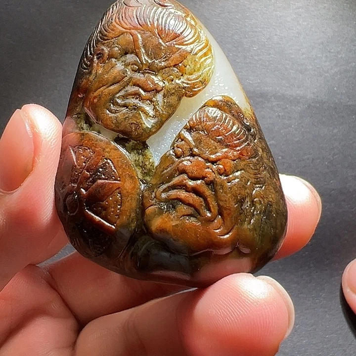 和田玉未镶嵌吊坠(不含链)