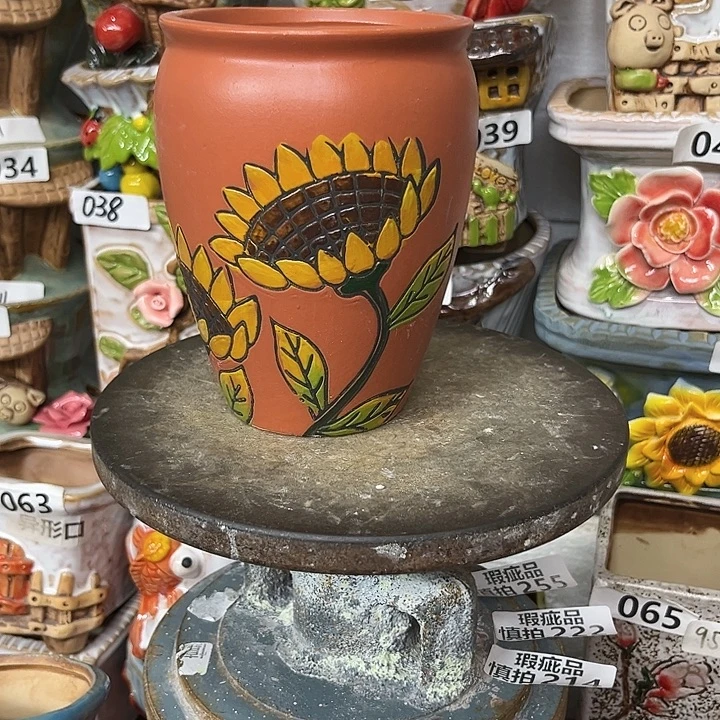 粗陶材质多肉花盆
