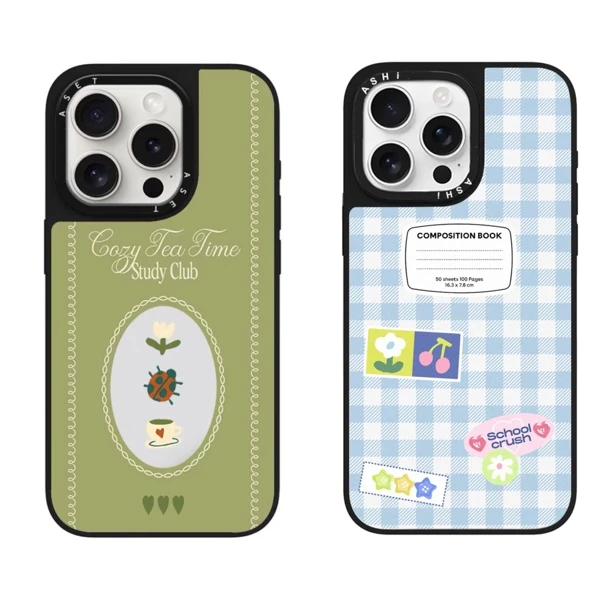 【高版磨砂黑边】Case韩风清新苹果手机壳适用iPhone16/11防摔