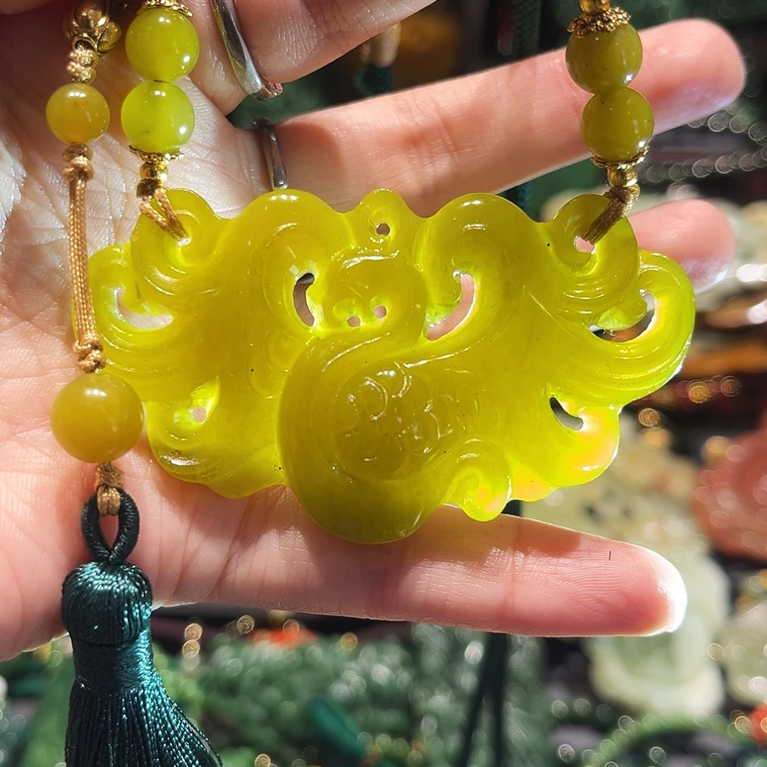 未镶嵌岫玉毛衣链